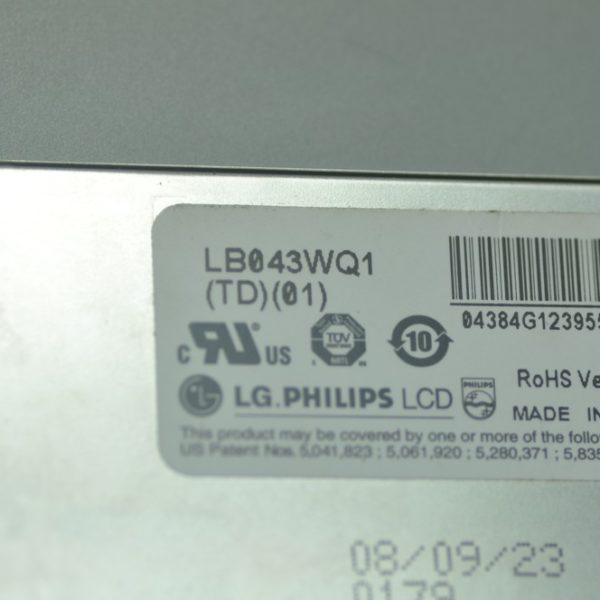 Pantalla LCD de LG de 4.3" 480×272 Pantalla Táctil LB043WQ3-TD01 